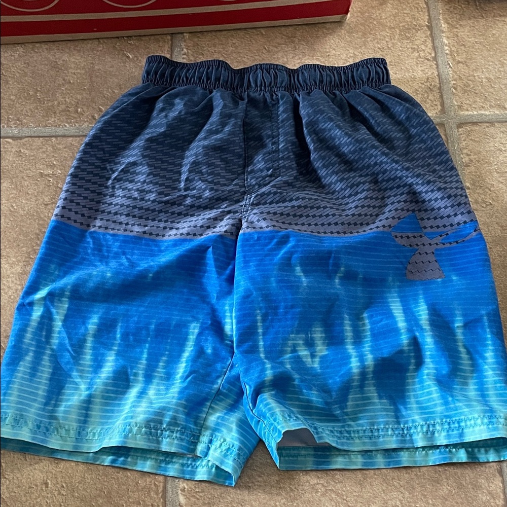 Under Armour Kids Blue Swim Trunks